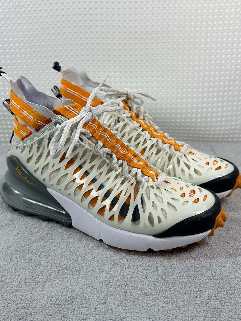 Nike Air Max 270 ISPA Ghost White Orange Sneakers